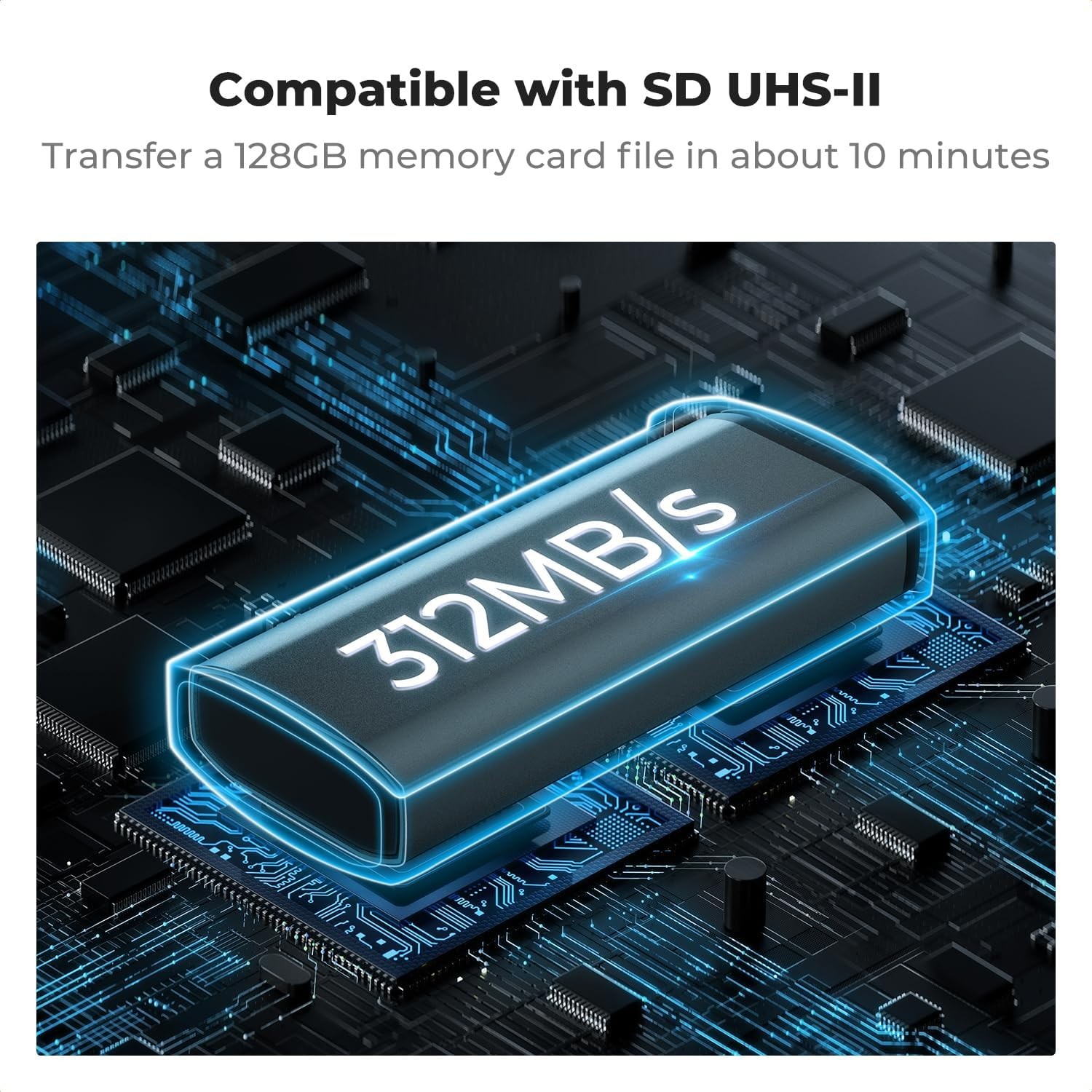 K&F Concept 2-in-1 SD Card Reader Adapter & Memory Card Case for Camera Drones