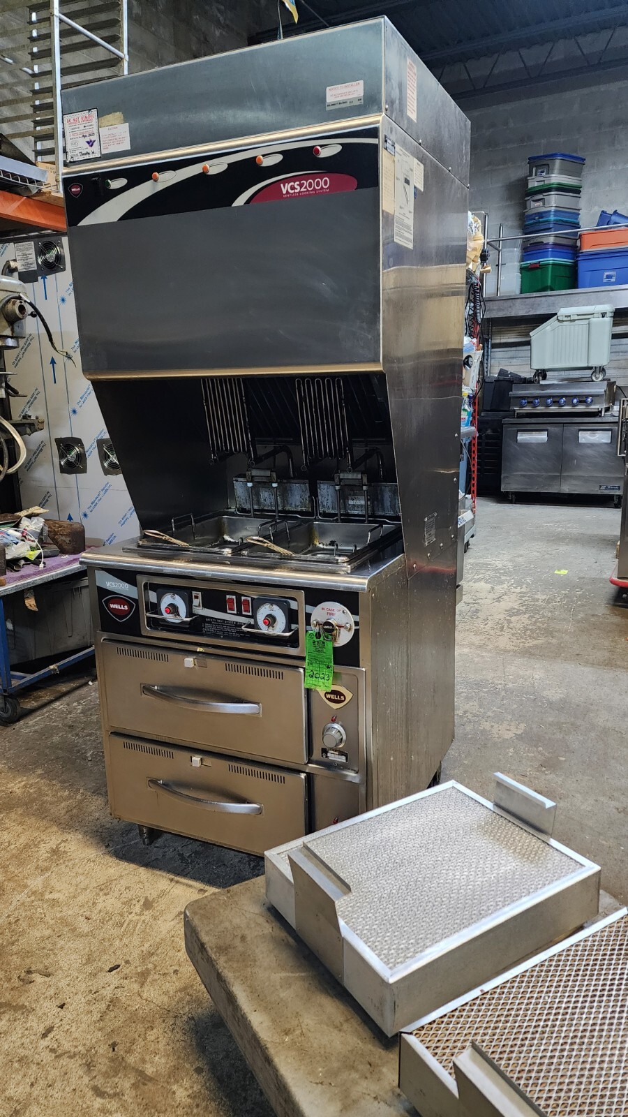Wells Wvgf VCS2000 VENTLESS DOUBLE FRYER W/2 WARMER DRAWERS