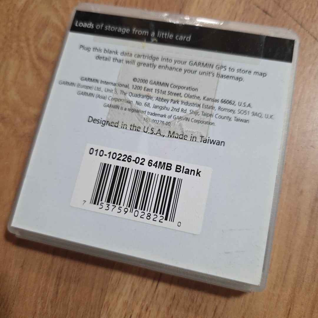 Garmin 64 MB Megabyte Blank Data Card 010-10226-02