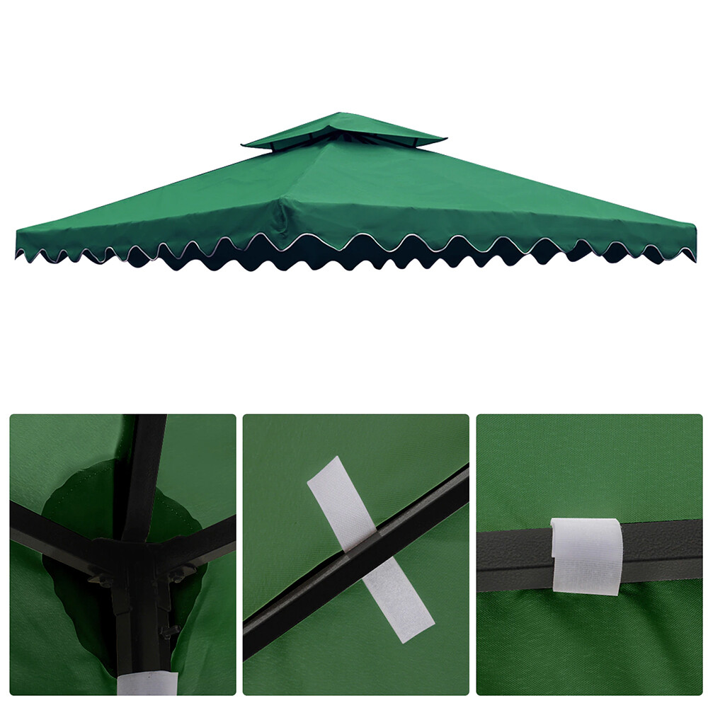 10'x10' Gazebo Canopy Top Replacement 1 2 Tier Garden Yard Patio Sunshade Cover