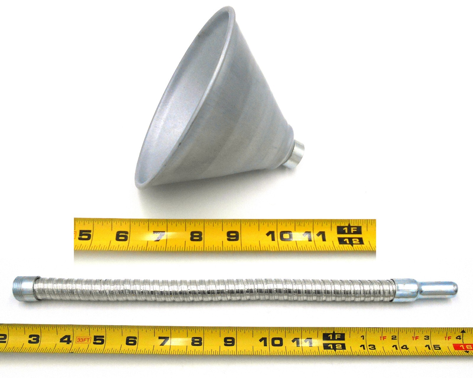 Flexible Transmission Metal Funnel Engine Oil Fluids Gasoline Car Truck Filler