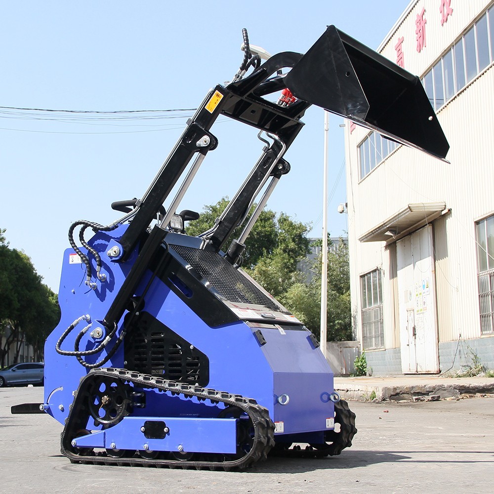 Mini Skid Steer 22HP Twin Cylinder Tracked Loader Rotarydri