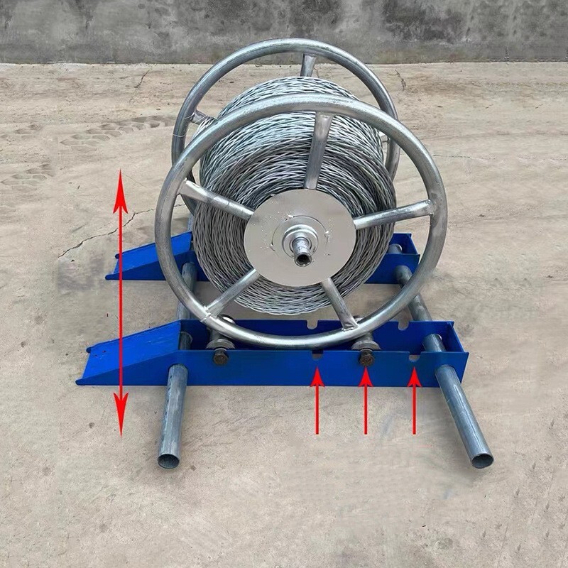 Heavy Duty Cable Drum Roller Stand Cable Reel Dispenser for reels 11.8-47.2" OD