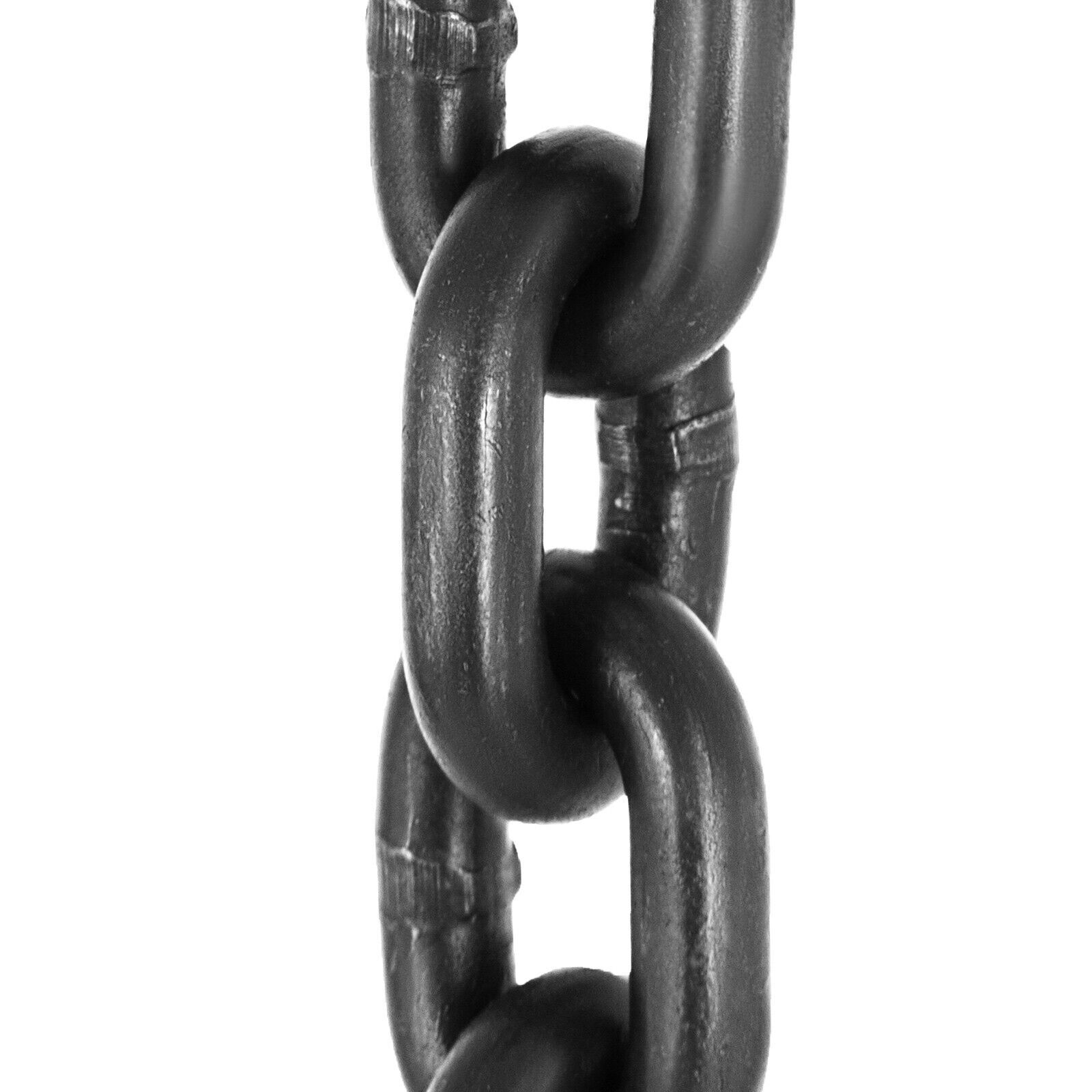One 5/16" x 6' G80 Chain Lifting Sling 2 Legs 3T/6600lbs Capacity w/Grab Hooks