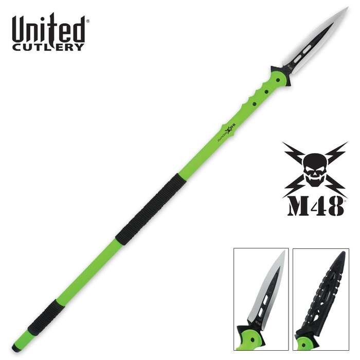 M48 Talon Survival Spear and Sheath | Stainless Steel Blade | Length 44 1/8”