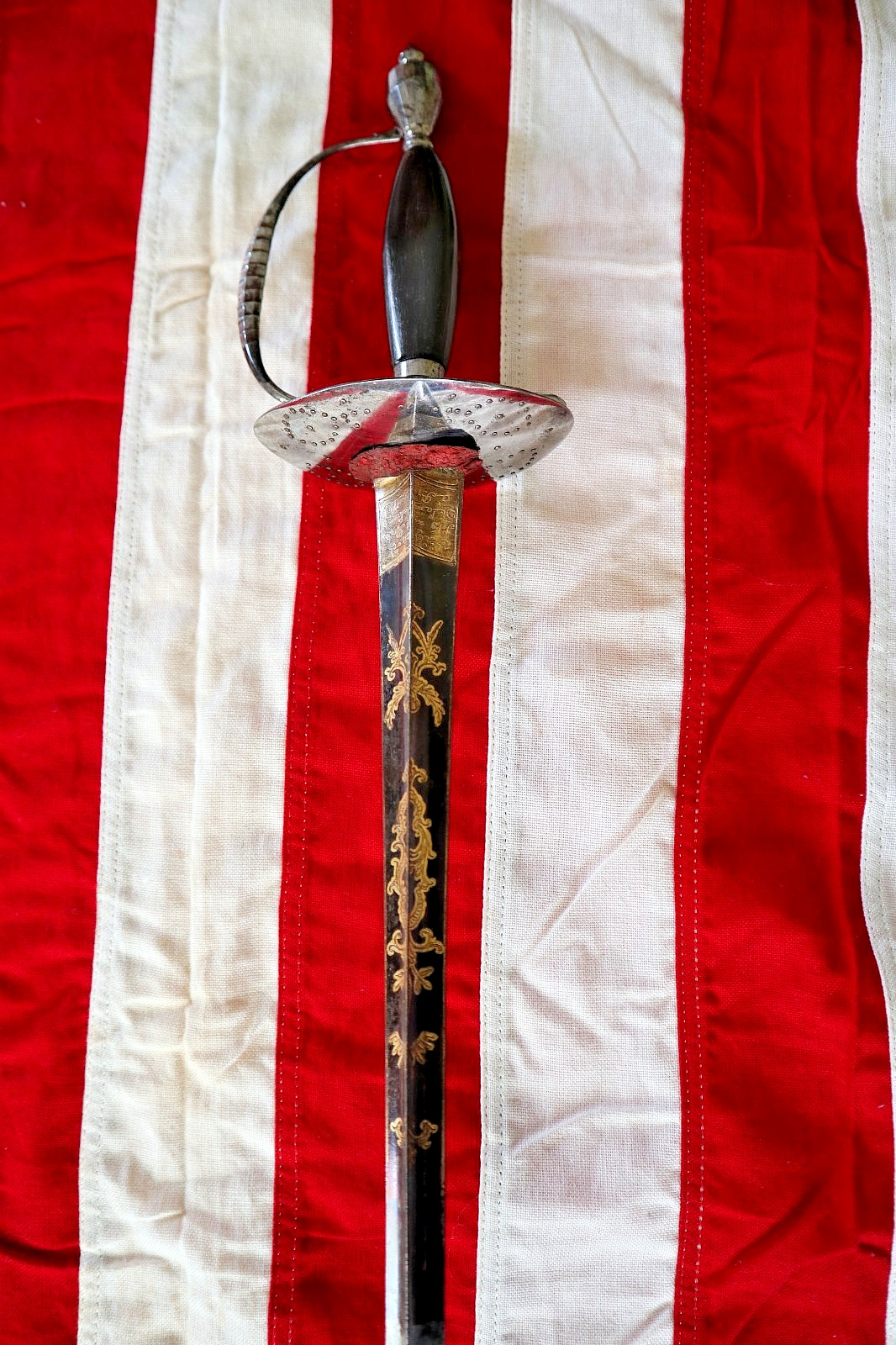 AMERICAN FRENCH INDIAN WAR REVOLUTIONARY WAR STEEL HILT RAPIER SWORD CA 1765