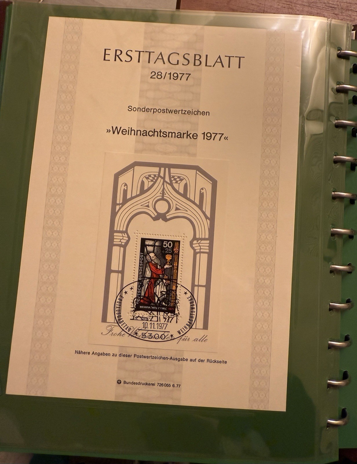 Lot Of 76 German ERSTTAGSBLATT Sonderpostwertzeichen Stamp Sheets 1974-1977 RARE