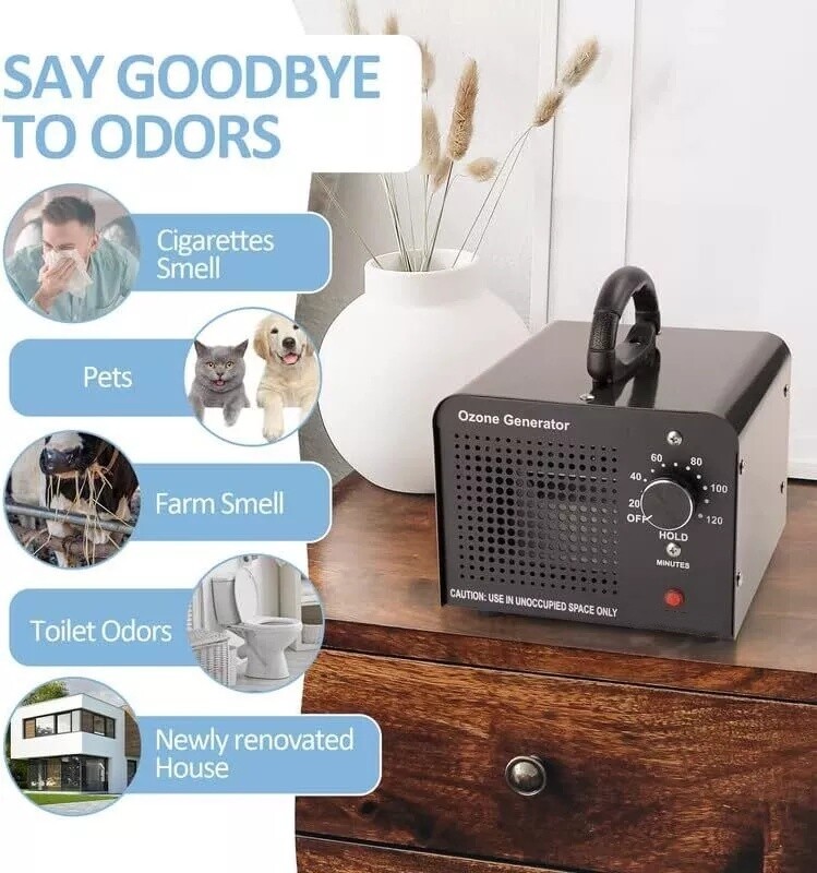 36000mg/h Ozone Generator Machine Air Purifier Ionizer Ozonator Timer for Home