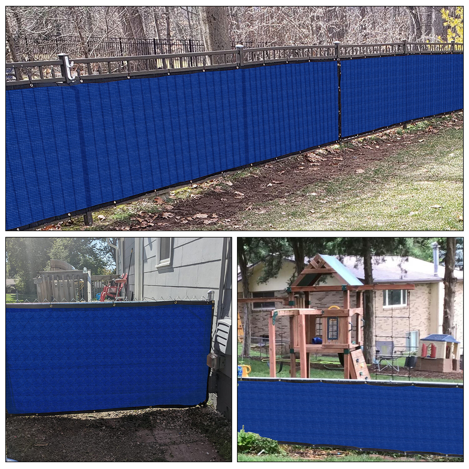 E&K Privacy Fence Screen Garden 4/5/6/8' Windscreen HDPE Fabric Mesh Shade Cover