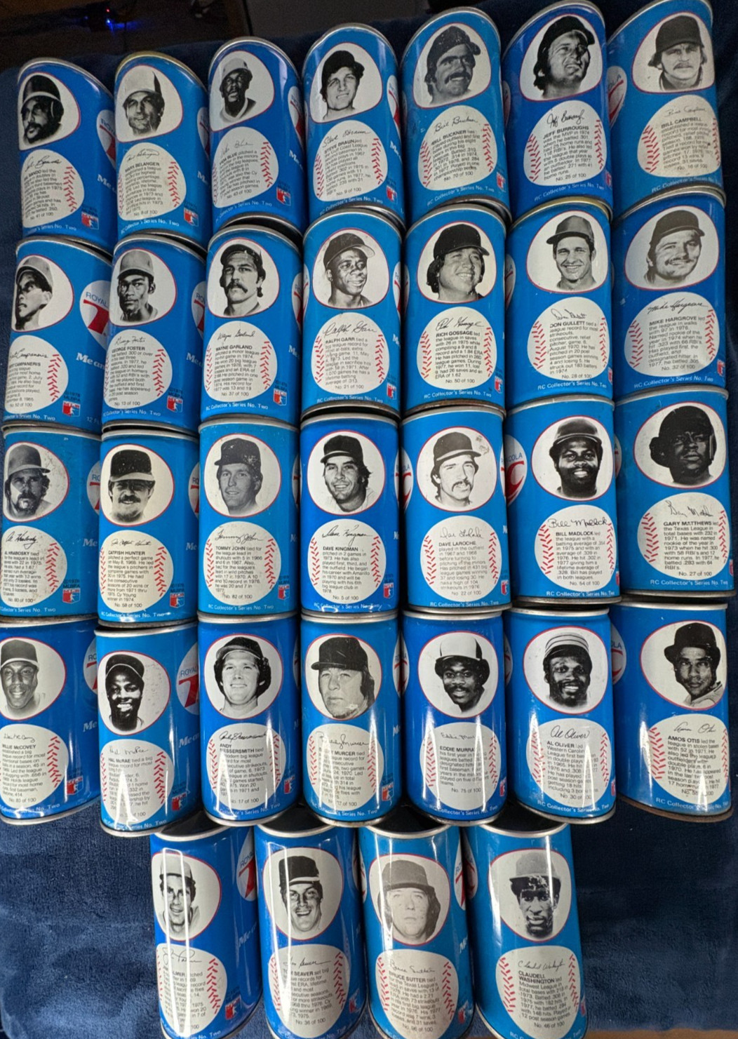 1978 RC Royal Crown Cola Can Baseball Series MLB 12oz - You Pick