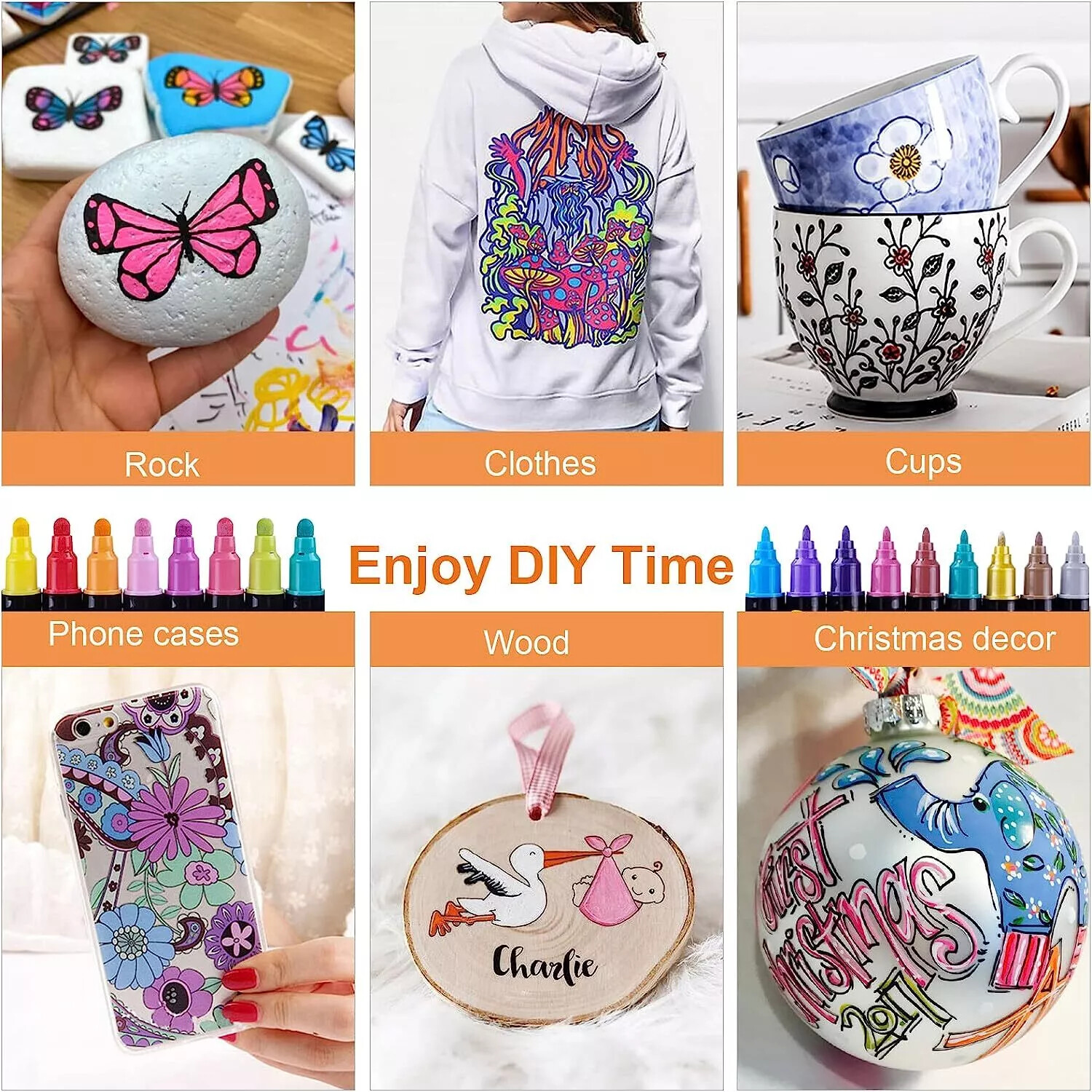 26 Waterproof Permanent Paint Marker Pen Car Tyre Tire Tread Rubber Wood Metal