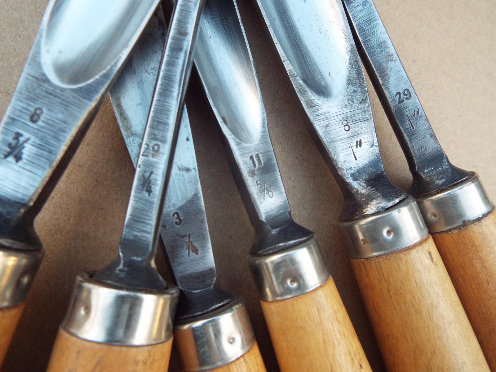 Sculpture Associates Germany Vintage Carving Tool Gouge Chisel Set