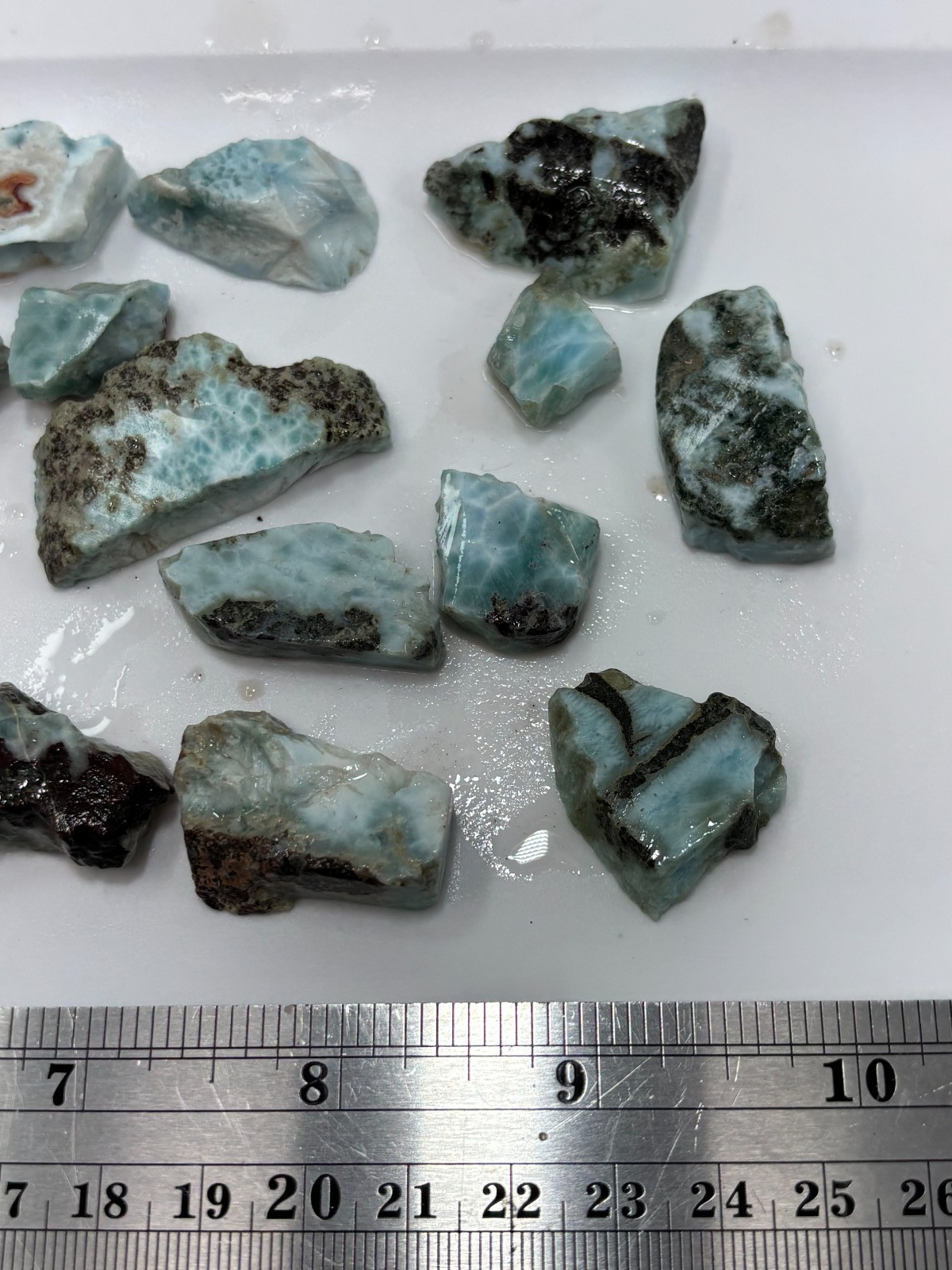 Larimar slabs Lapidary Carving Cabbing Lapidary Combo Ship Avail