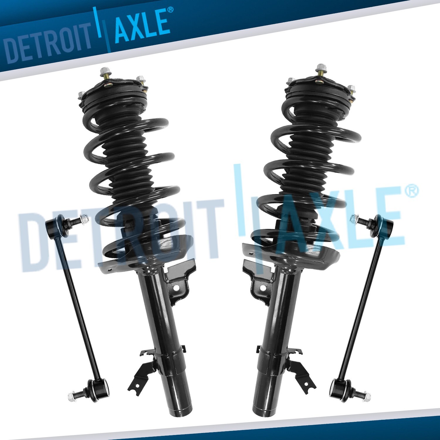 Front Struts w/ Coil Spring Assembly and Sway Bars Kit for 2014 - 2020 Acura MDX