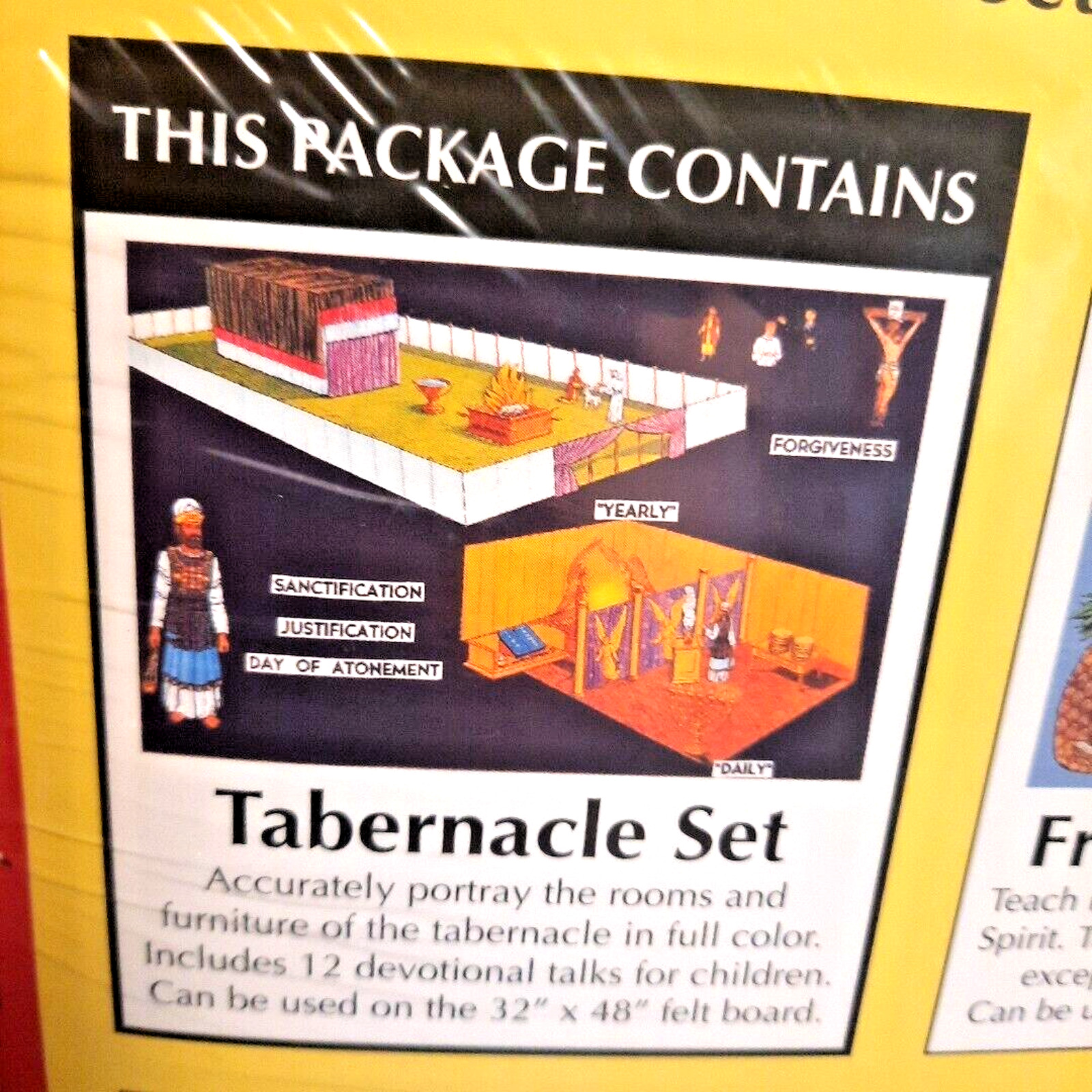 Vintage Betty Lukens Felt Bible Activity Learning Tabernacle Kit Uncut Rare New