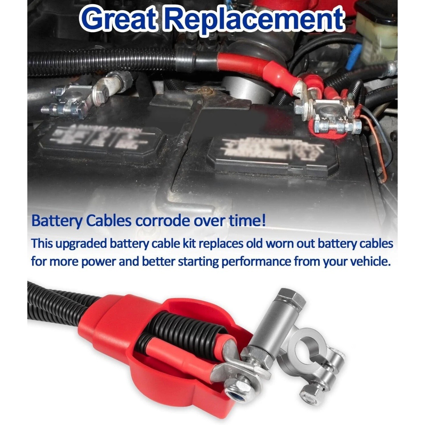 For 2003-2007 Cummins Dodge RAM Truck Gen 3 5.9L 24 Valve Battery Cable Wire Kit