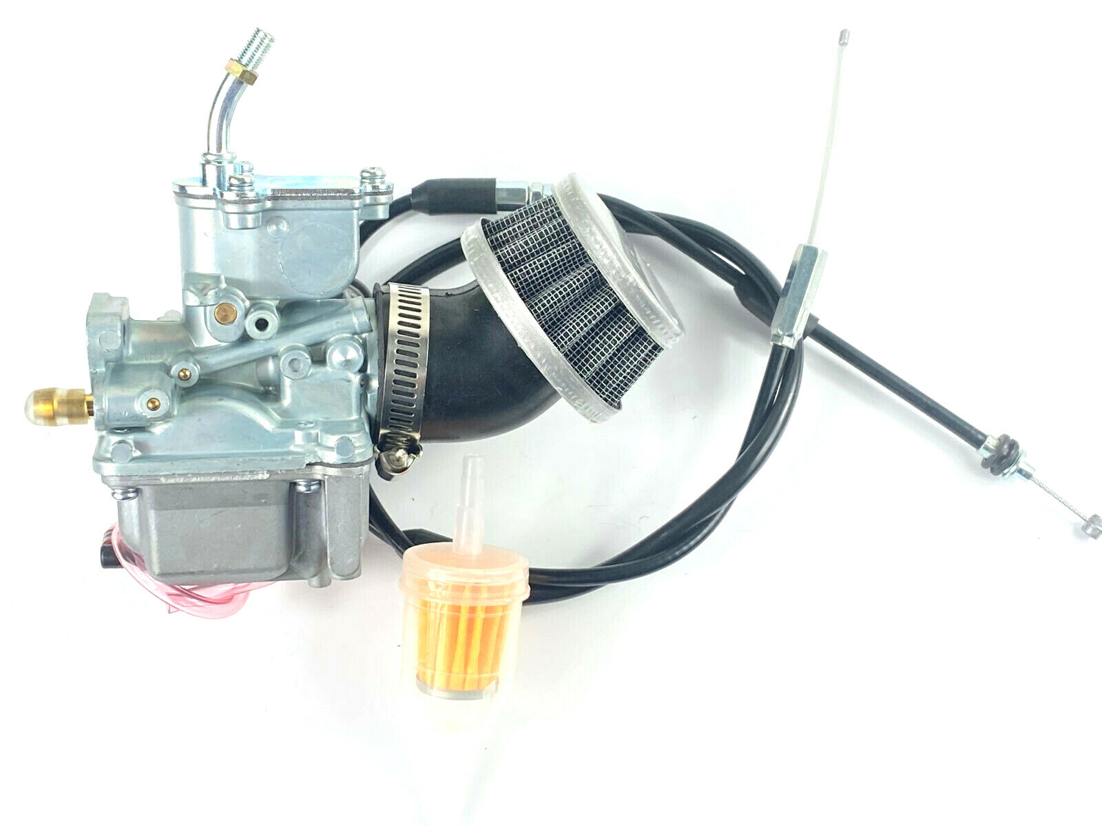 carburetor & Throttle Cable & Air Filter For Yamaha ATV Moto-4 YFM80 1985-1993