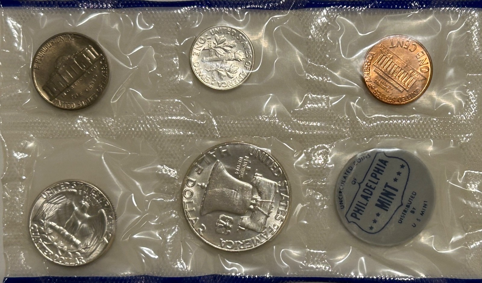1962 P US Mint Set Exact as Photos/Original Cello Packing