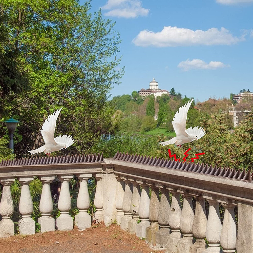 Cat Bird Repellent Spikes Outdoor Fence Spike Plastic Deterrent Climb Strips