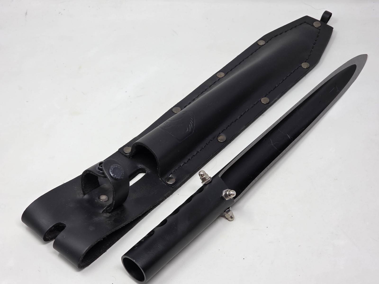 Condor Tool & Knife Asmat Dagger and Shaft Black Carbon Steel Spear