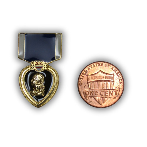 Purple Heart Medal Genuine Military Issue Lapel Hat Pin