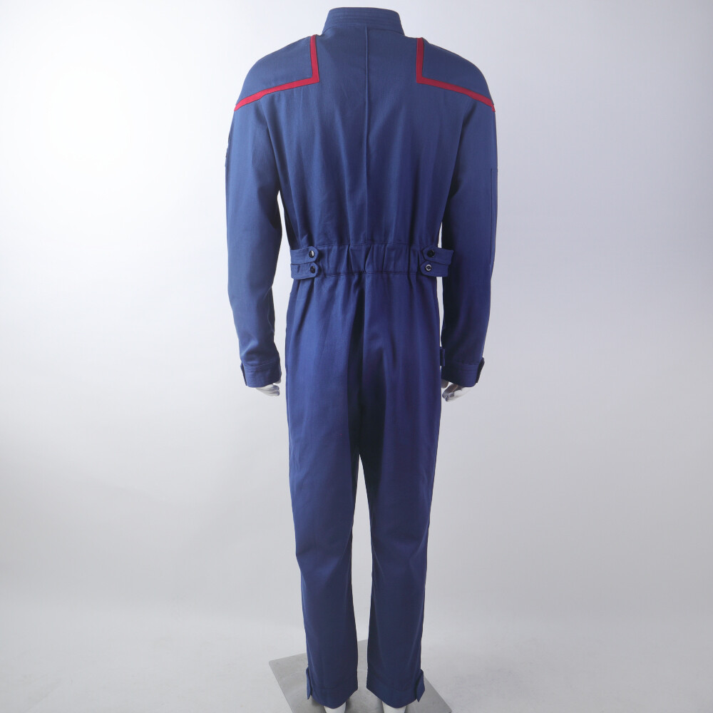 For Enterprise Duty Jumpsuits Starfleet Gold Red Blue Stripes Cosplay Uniforms