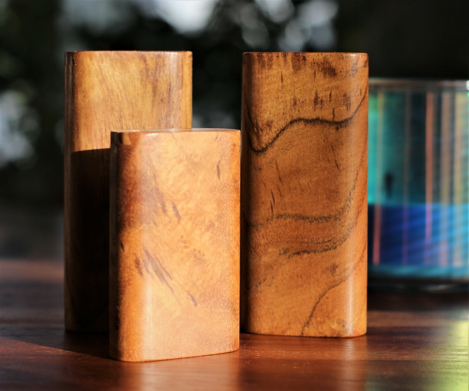 Teak Wood Dugout and one hitter- Perfect on the go smoking device