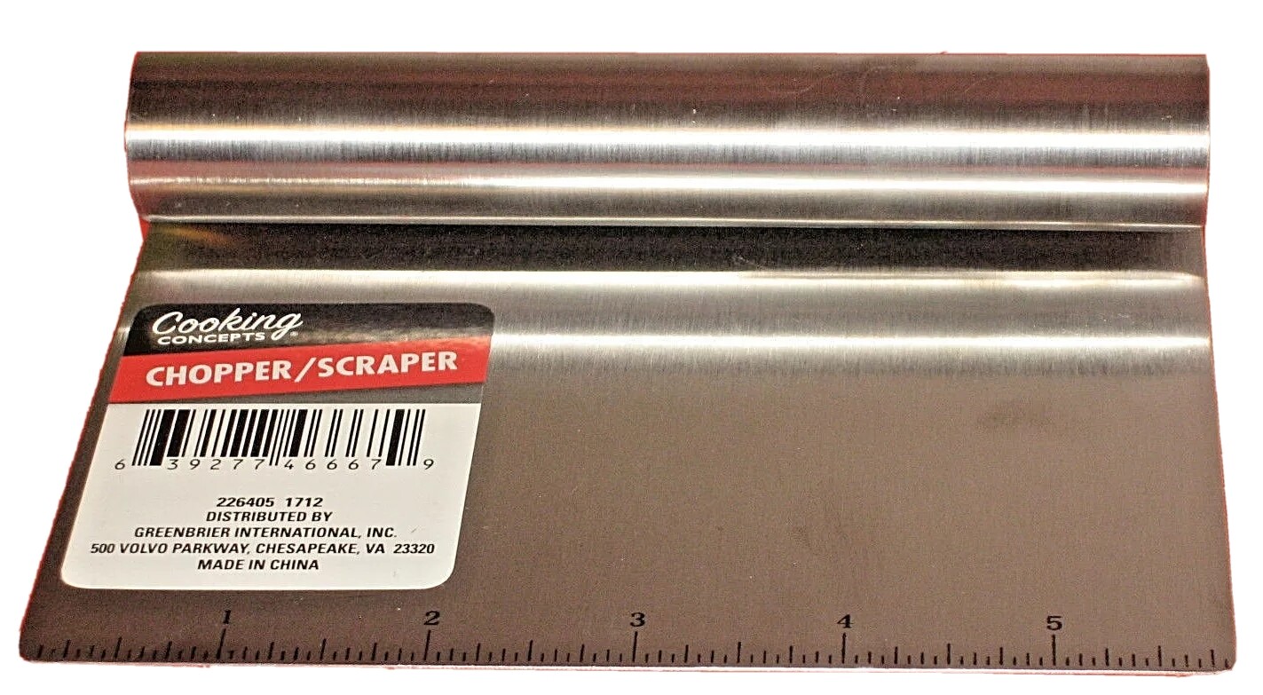 Stainless-Steel Bench Scraper/Chopper/With Ruler Must Have In Your Kitchen!!!