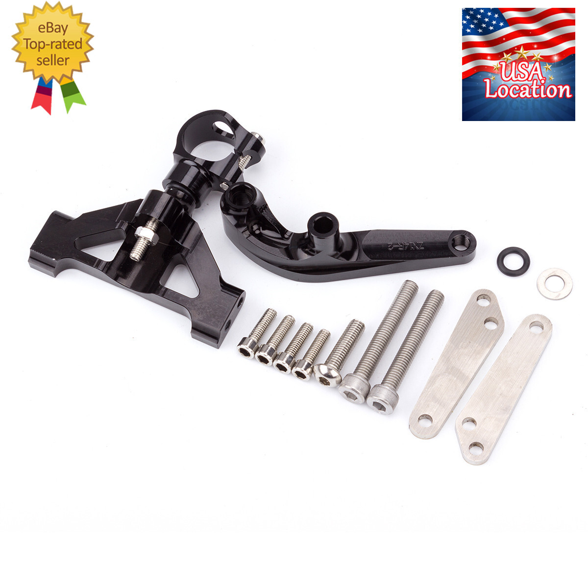 For Kawasaki Ninja ZX14R 2006-2022 Carbon Fiber Steering Damper Bracket Mounting