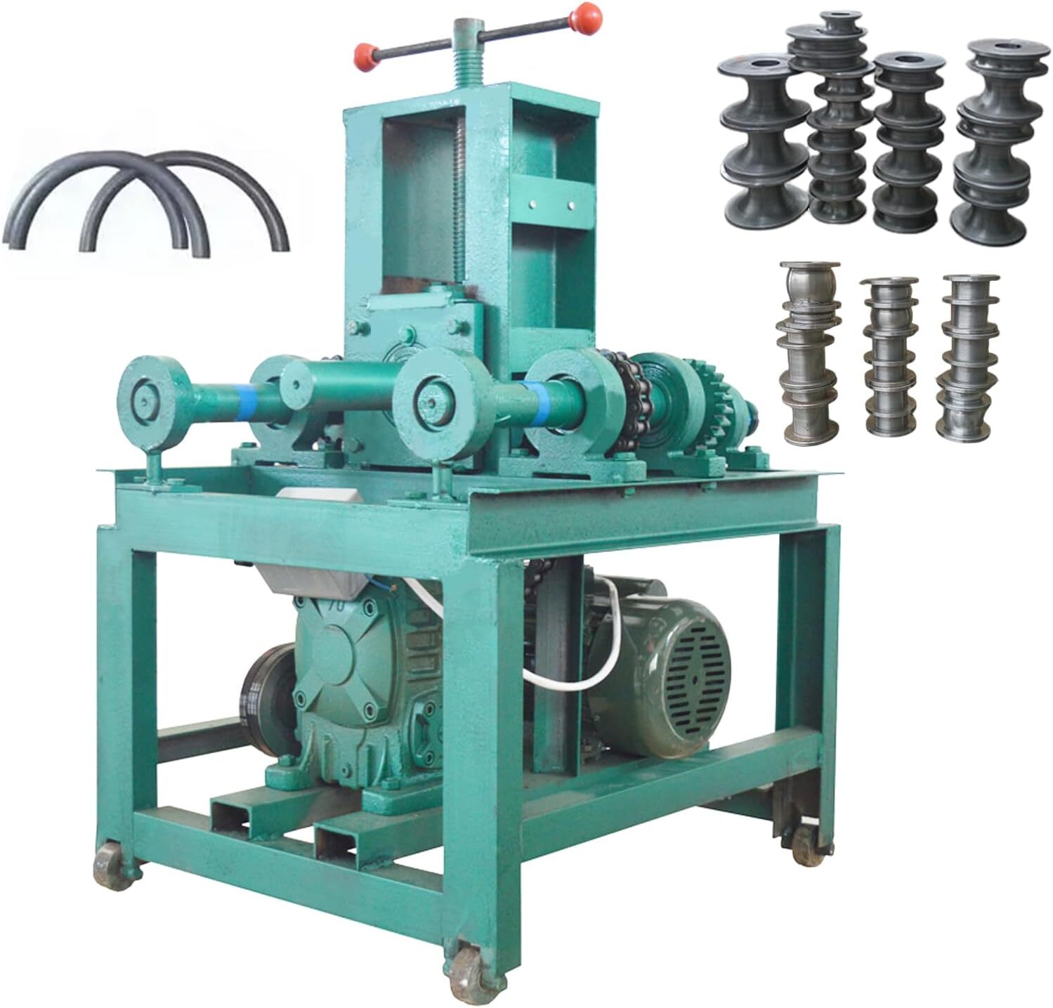 3HP Electric Tube Pipe Bender Roller Round Heavy Duty Tube Bending Machine 220V