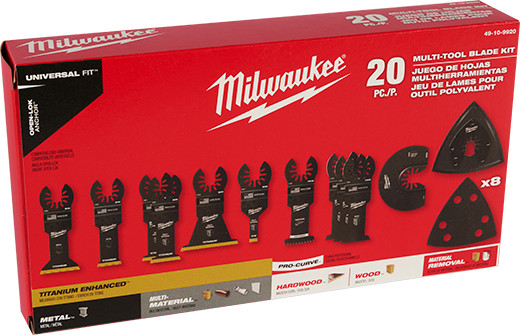 Milwaukee 20-Pc Oscillating Multi-Tool Blades | Model 49-10-9920