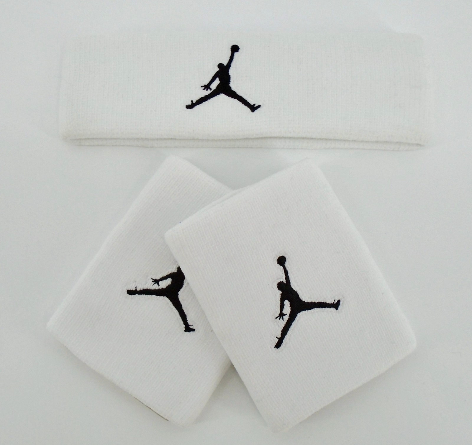Nike Jordan Headband & Wristbands Set Men's White/Black