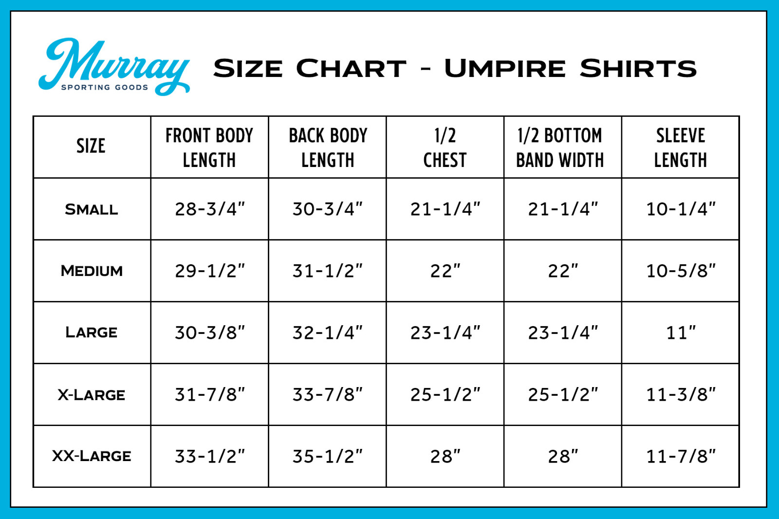 Murray Sporting Goods Light Blue Short Sleeve Baseball and Softball Umpire Shirt