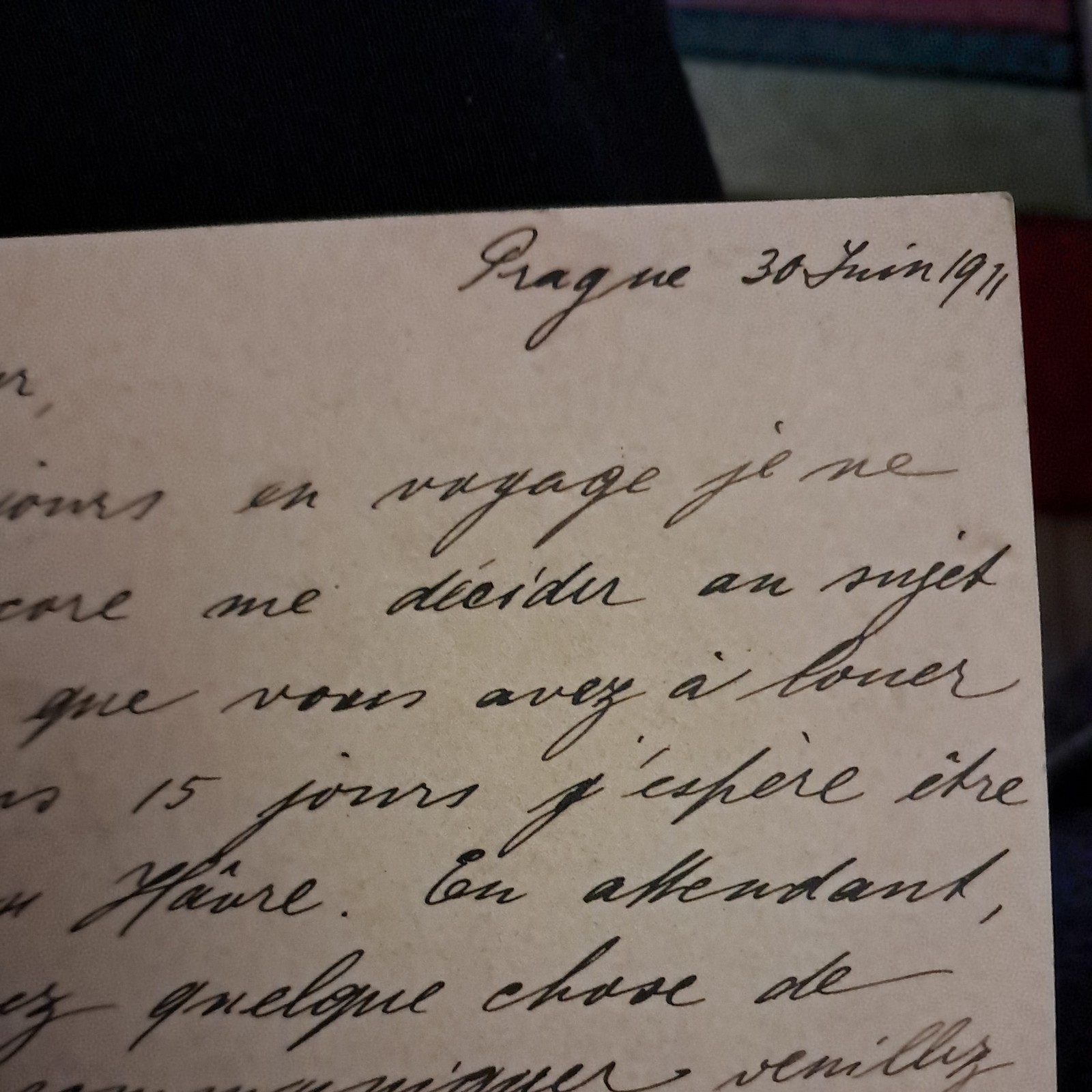 1911 PRAGUE POSTCARD