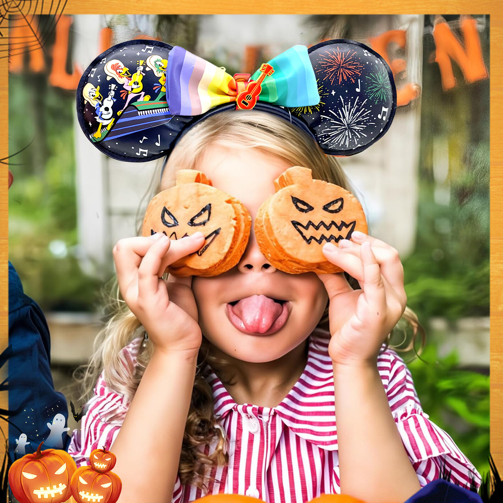 Disney-Parks Loungefly Three Caballeros Ears Headband with Removable Bow cosplay