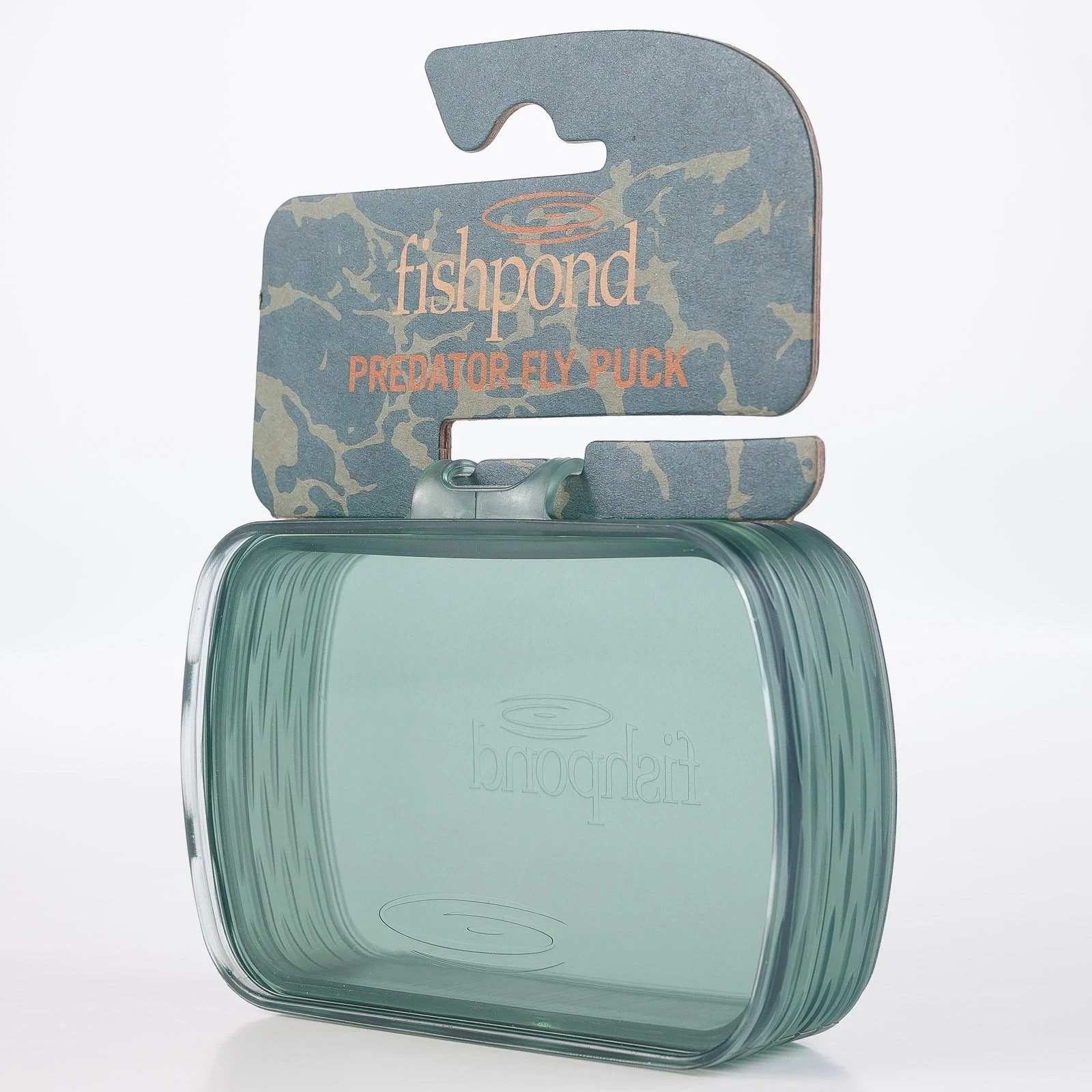 FISHPOND PREDATOR FLY PUCK WATERPROOF BOX FOR STREAMERS LARGE FLIES-SEE THROUGH