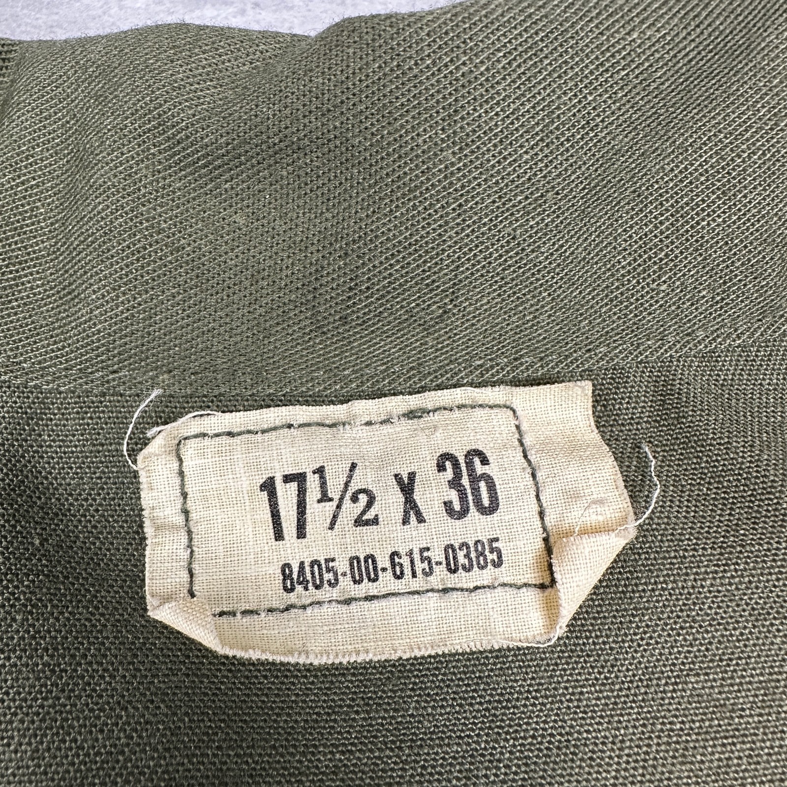 Vintage Military Utility Shirt Mens 17.5 Fits XL OG 507 Vietnam Era Dura Press