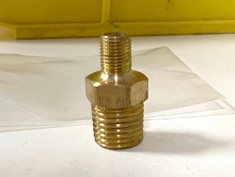 LockNFlate Tire Inflator Adapter 1/4 NPT (m) to Schrader Valve (m) - USED