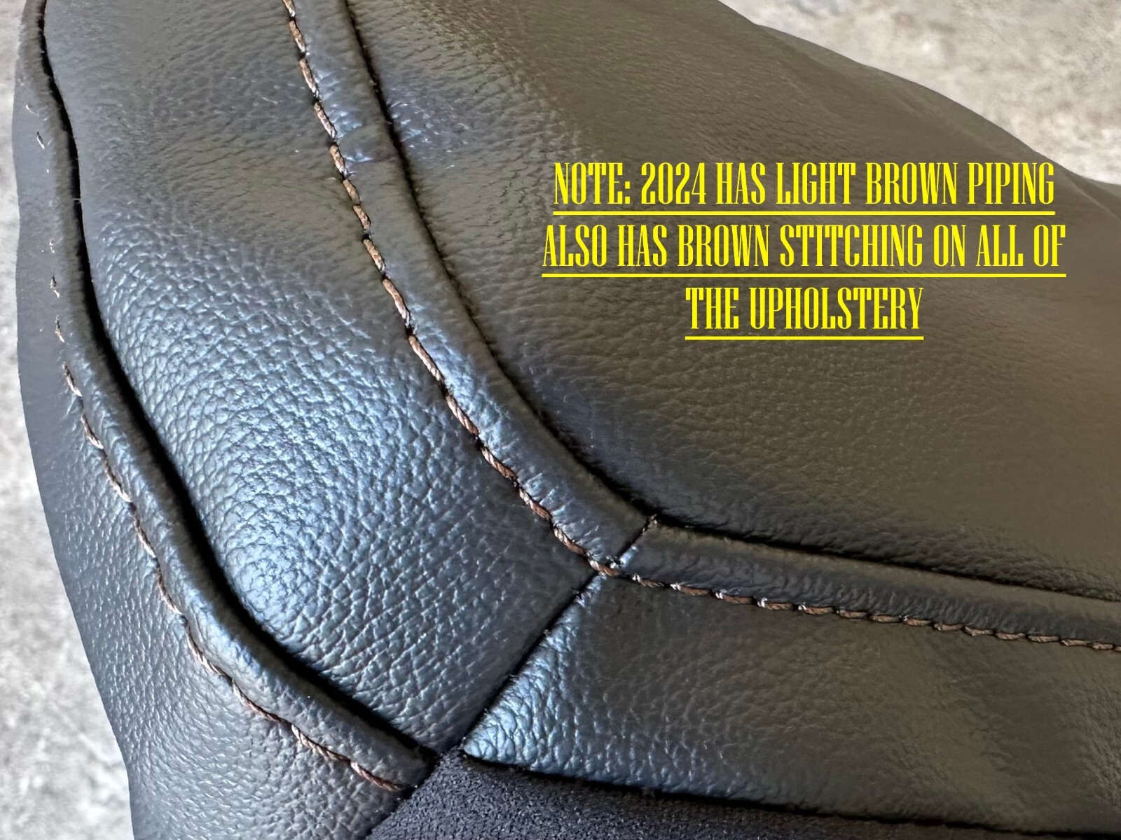 2024 OEM FORD F150 LEATHER SEAT UPHOLSTERY LIGHT BROWN PIPING