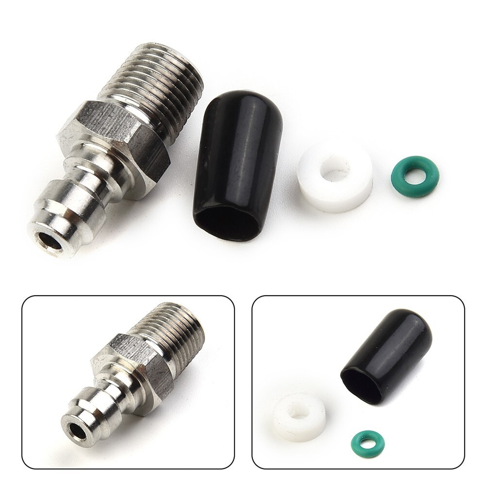 1/8" NPT Male Thread Fitting PCP Quick Head Connection Plug Adapter 8mm set