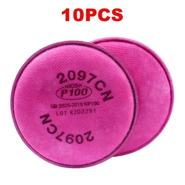 10PCs 2097 Filters Replacement for 3M 6200/6800/6900/7501/7502/7503 Respirator