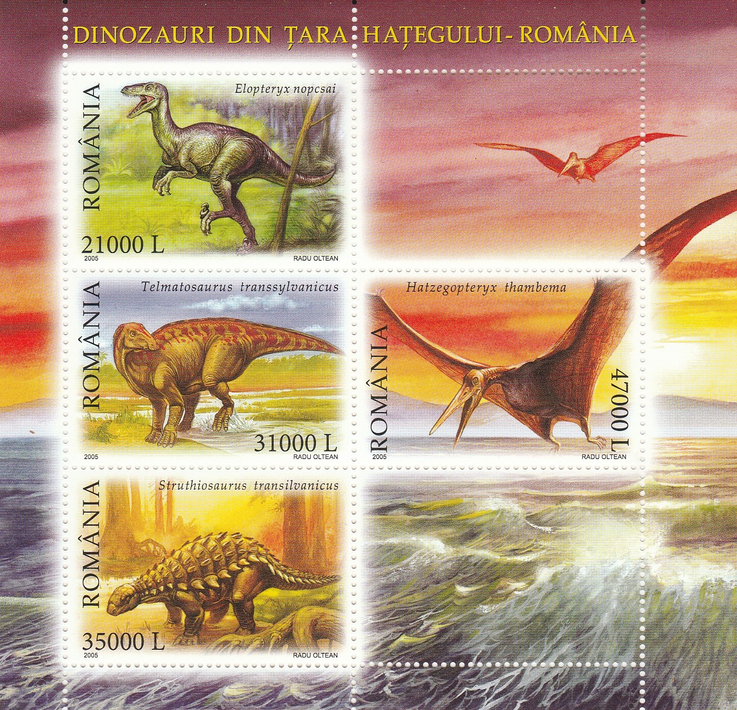 Dinosaur Romania MNH 691