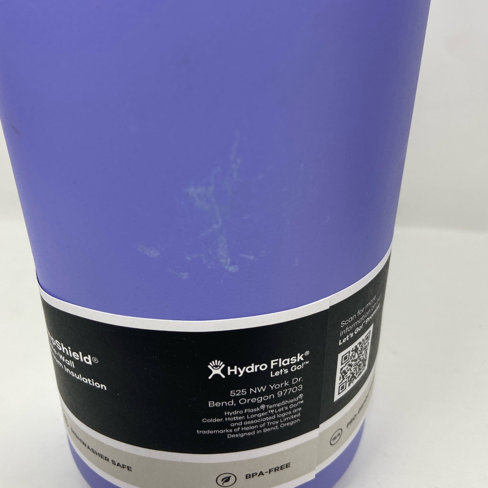 Hydro Flask 32oz Wide Mouth Water Bottle with Flex Straw Cap - Lupine Purple