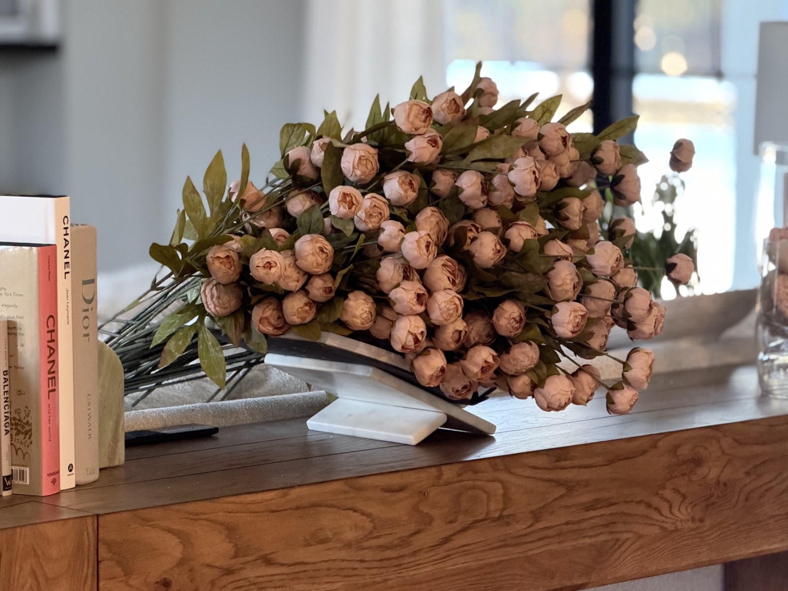 Set of 8 Stems - Viral Ashland Michael's Set of 8 Tan Peony Stems