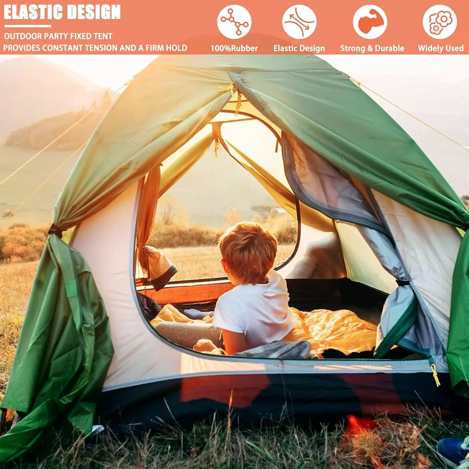 8mm HEAVY DUTY BLACK MARINE GRADE BUNGEE CORD Tarp Tie Down Strap 12-20-24-30-40