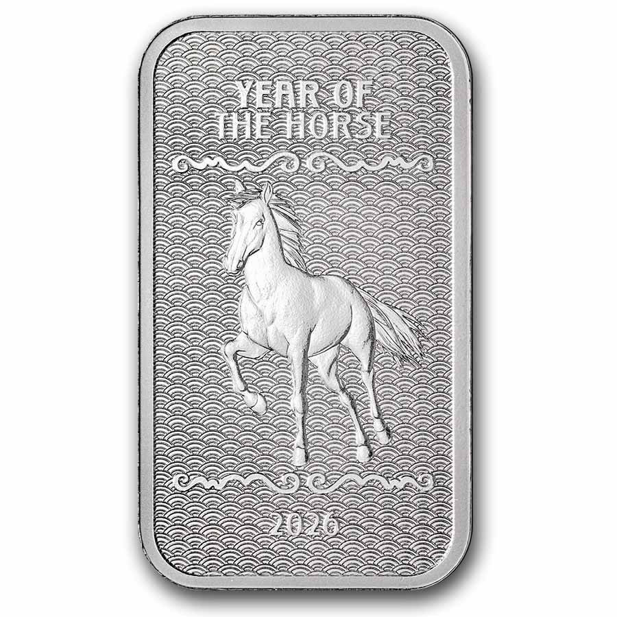 1 oz Silver Bar - 2026 APMEX Year of the Horse (Series 2)
