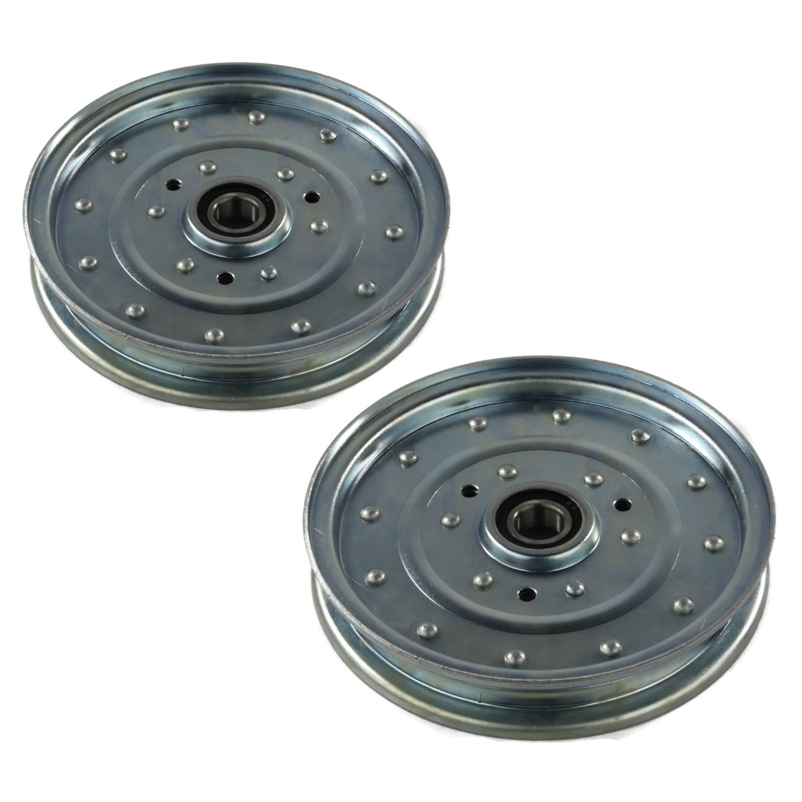(Pack of 2) Flat Idler Pulleys for Toro Z Master Mowers 48" 52" 60" & 72" Decks