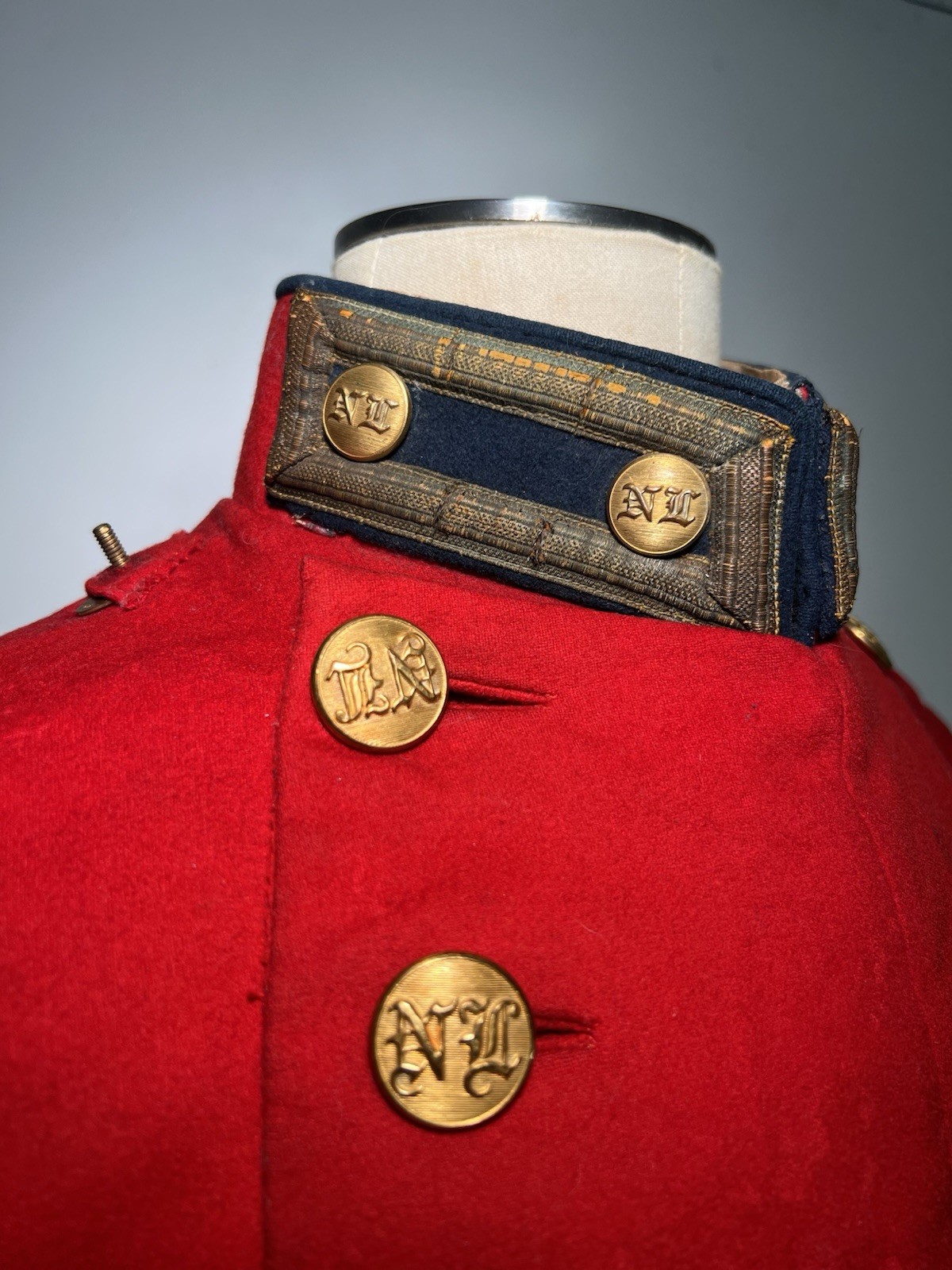 ORIGINAL NAMED Indian Wars Boston Militia National Lancers Unform Tunic Pants