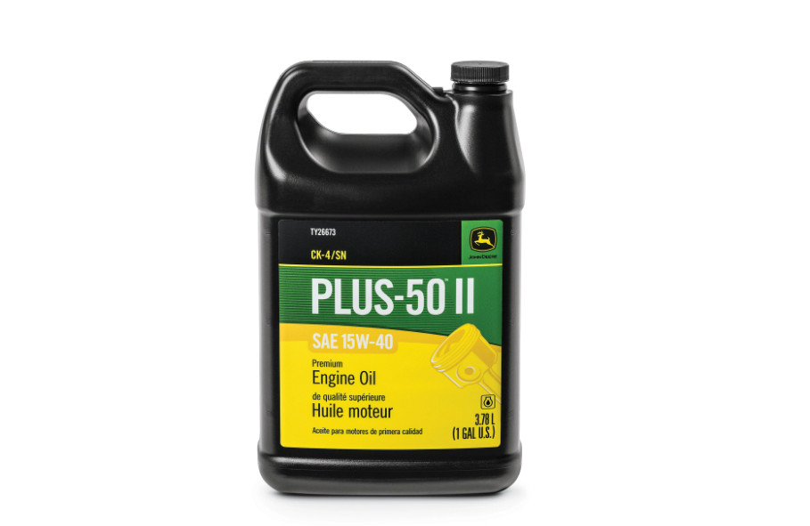 John Deere Premium Engine Oil, Plus-50™ II, SAE 15W-40 1 Gal. -TY26673