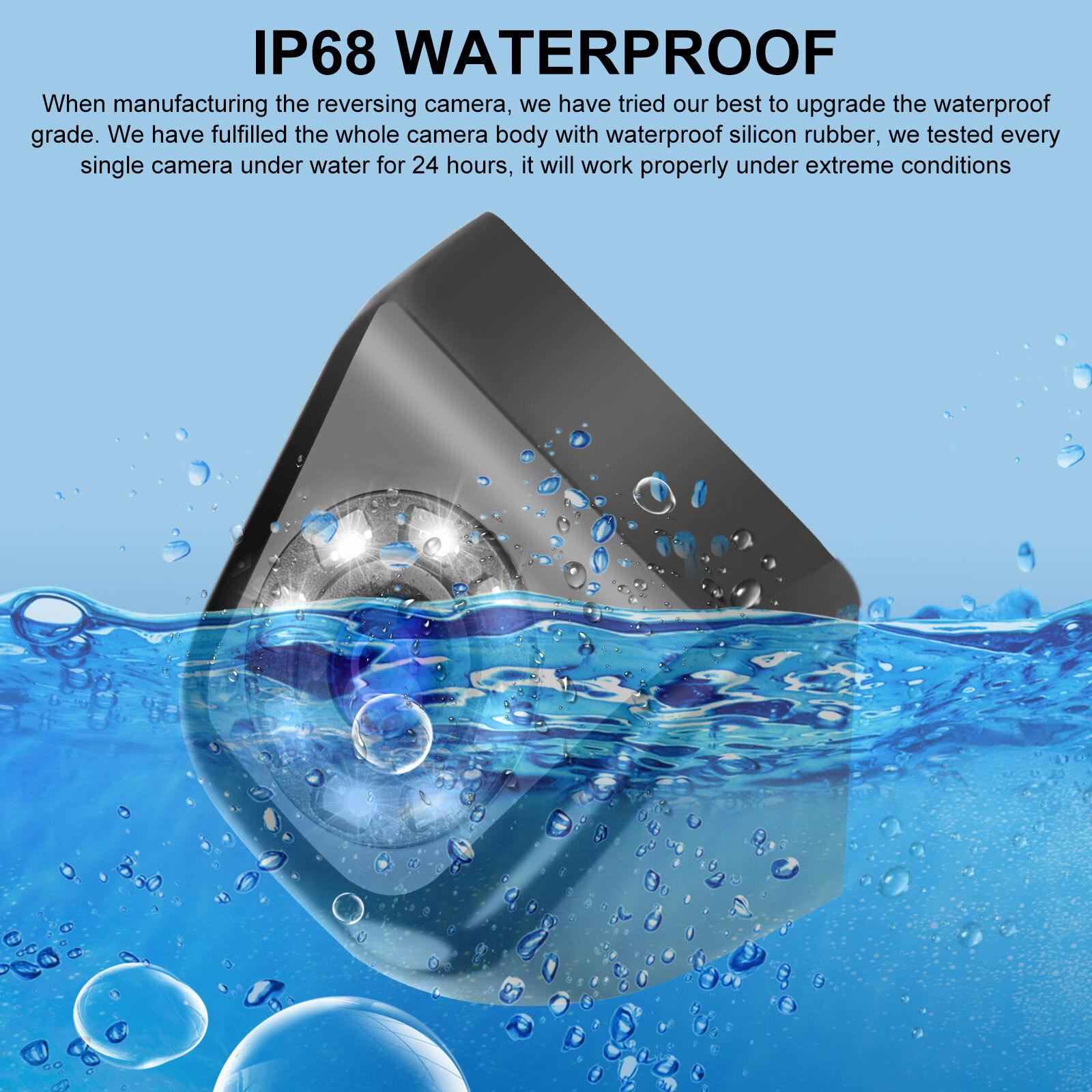 170° Car Rear View Reverse Camera Parking Backup Cam HD Night Vision Waterproof